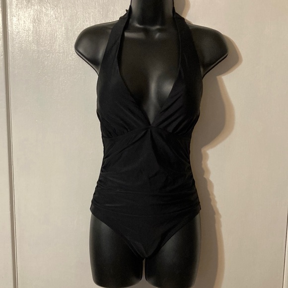 DKNY Women’s Black One Piece Bathing Suit - Picture 1 of 10